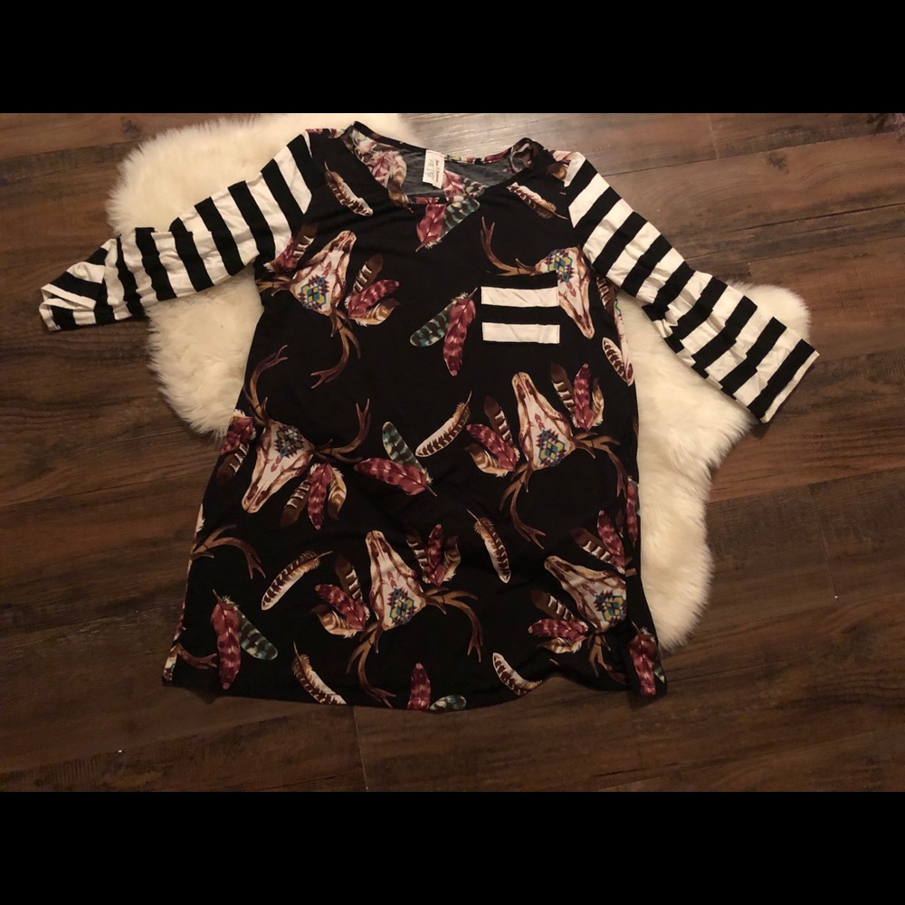 Flowy skull tunic